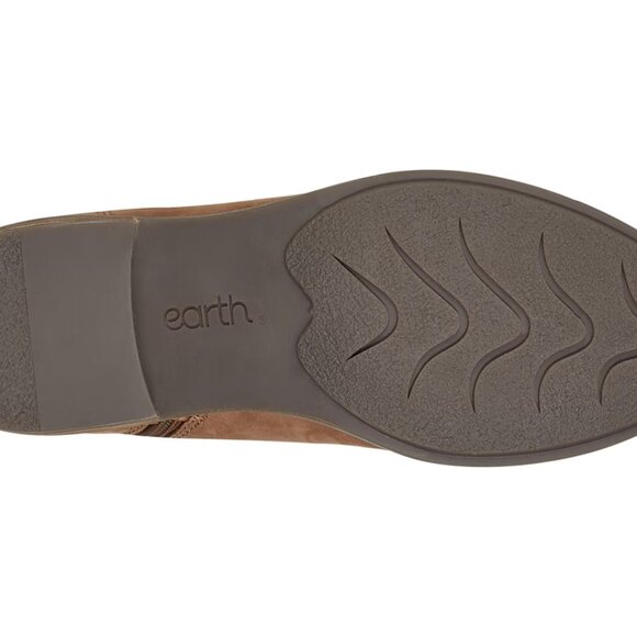 NEW EARTH Suede Oslo Comfort Booties medium brown for women 563tn - Picture 4 of 5